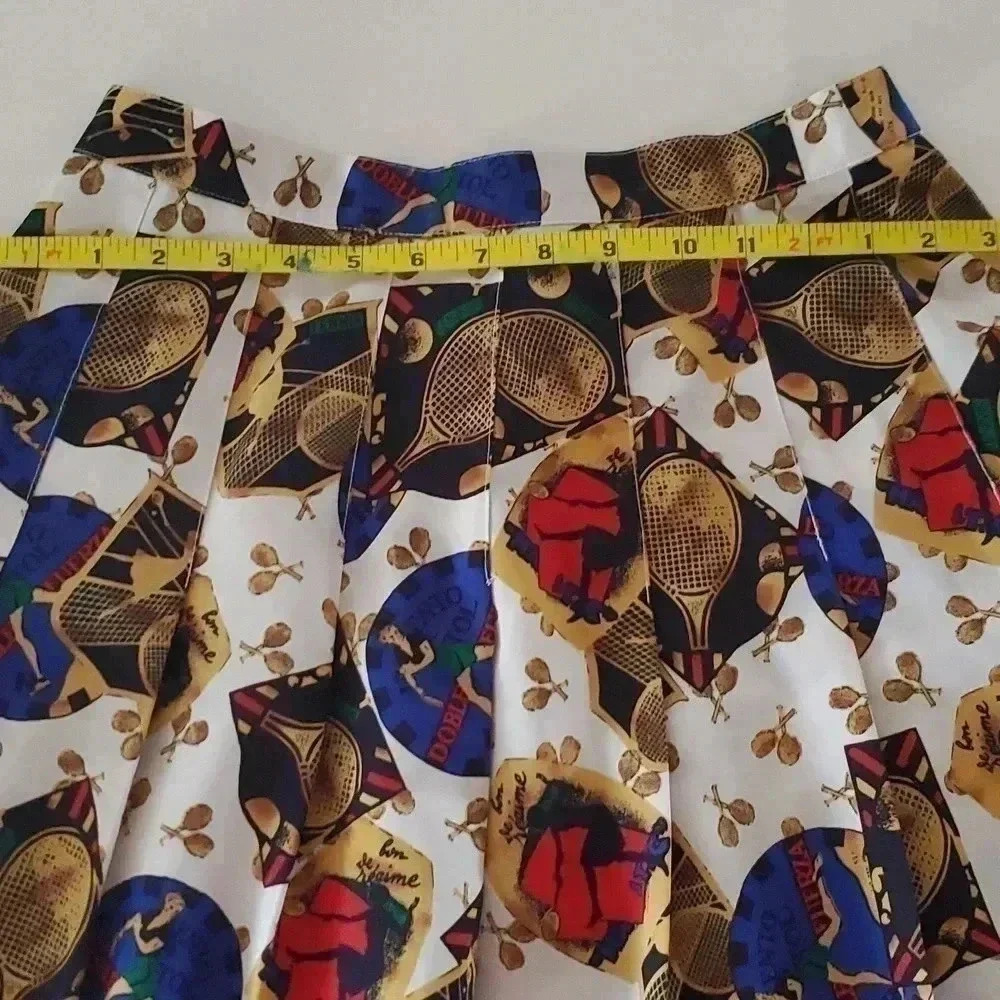Lavon Sport - VINTAGE Tennis Themed Tennis Skirt - Picture 10 of 13